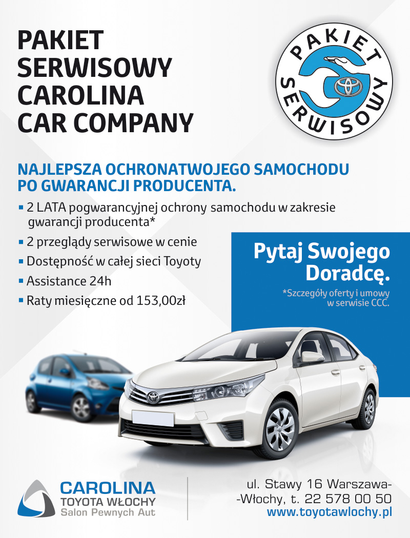 Pakiety Serwisowe - Carolina Toyota Warszawa Włochy